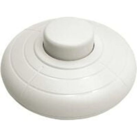 1 Pcs Interrupteur à pied rond Blanc Interrupteur à commande au pied pour Lampadaire Et Lampe De Table (1/5)
