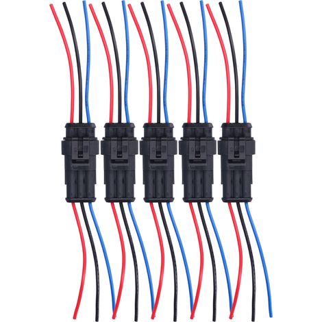 Connecteur électrique de voiture, 5 pièces, étanche, anti-flamme, résistant, antioxydant, connecteur de fil automobile 3P