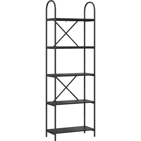 Maison Exclusive - Bücherregal Schwarz Eichen-Optik 60 x 30 x 183