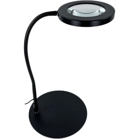 Lampe Loupe sur Pied 10x Grossissante Modelisme 360° avec LED - Bureau Eclairante pour Lecture, Réparation et Artisanat (1/4)