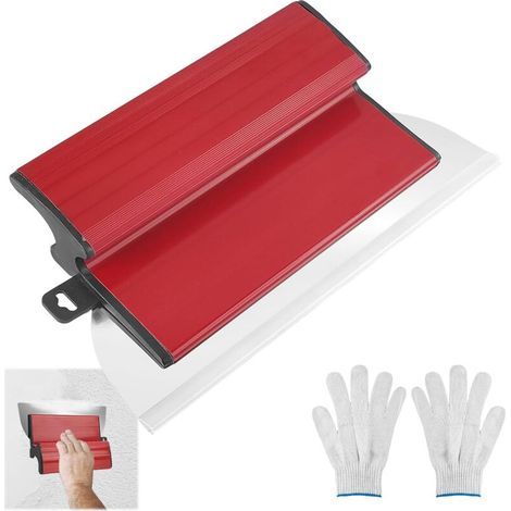 Couteau à enduire 25 cm – Lame en acier inoxydable bi-flex – Pour mastic et plâtre – Flexibilité et durabilité (1/5)