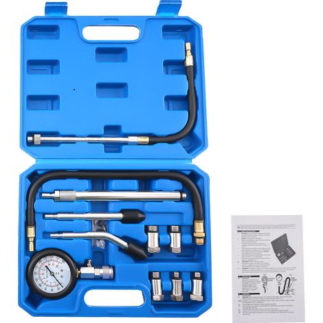 Compression Gauge Kit for Diesel Petrol Engines 0-300 PSI 0-20 Bar Testing (1/5)