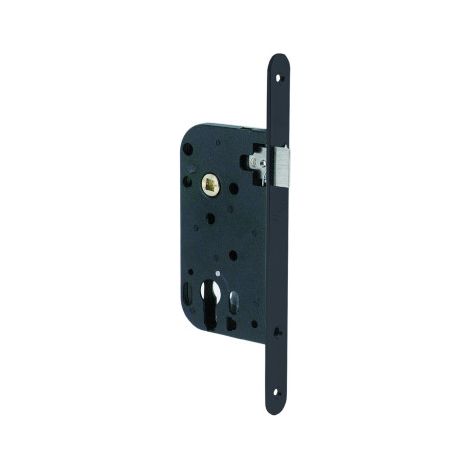 Serrure à encastrer monopoint axe 50 pêne demi-tour HOTEL MULTIBAT bouts ronds - JPM (1/2)