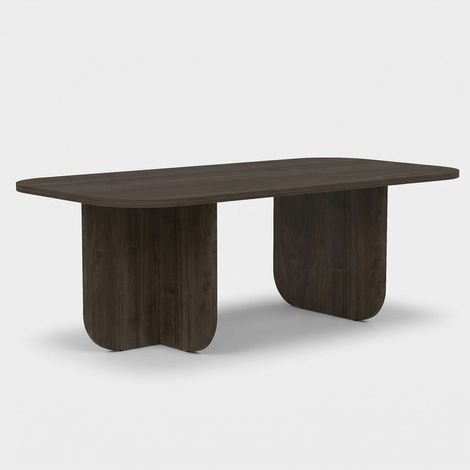 Rechteckiger Couchtisch aus Melamin 120x60 Becaj - Walnuss (1/5)