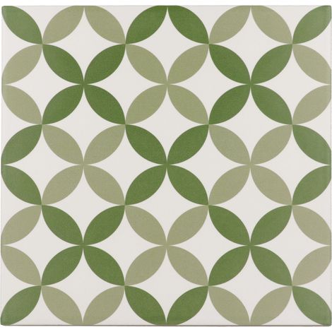 Carrelage sol / mur effet ciment à motif 20x20 cm RIVOLI - BERGEN AZUL(vendu par boite de 1m2) (1/3)