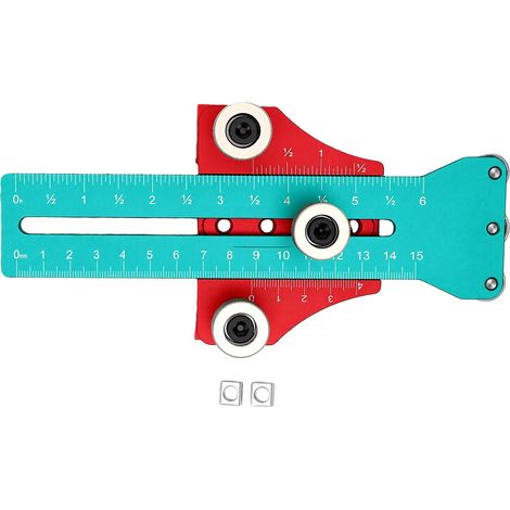 Guide de scie sauteuse à déchirure fine avec 3 roulements à rouleaux pour coupes étroites répétitives, fente en T U de 3/8 po X 3/4 po (1/5)