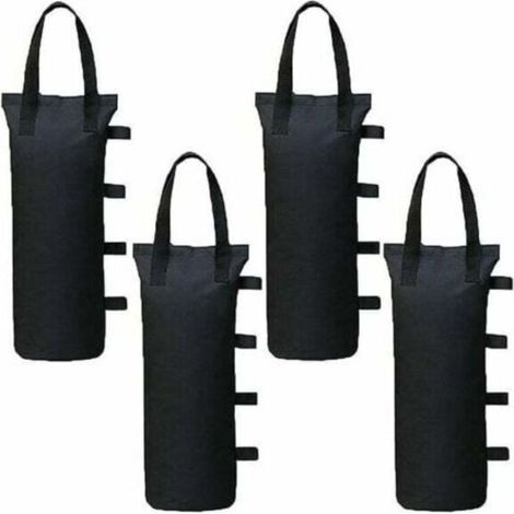 Un ensemble de 4 contrepoids pour tonnelles et pavillons, des sacs de sable pour le support des pieds, des tentes pare-soleil et des parasols. (1/5)