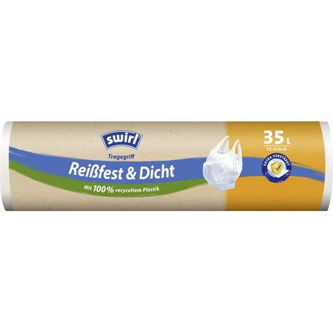 Swirl Müllbeutel mit Tragegriff 35 L 15 Stück Müllbeutel (1/2)