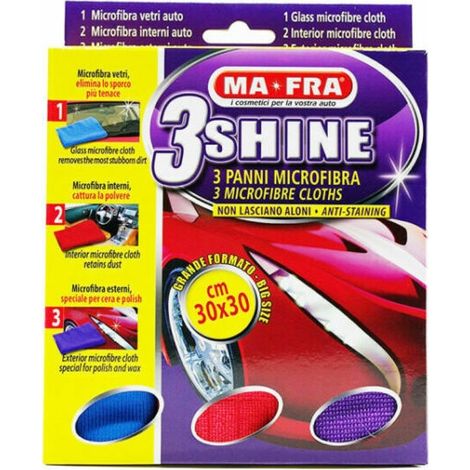 Panno pulizia Mafra auto kit  3 shine 30x30 cm