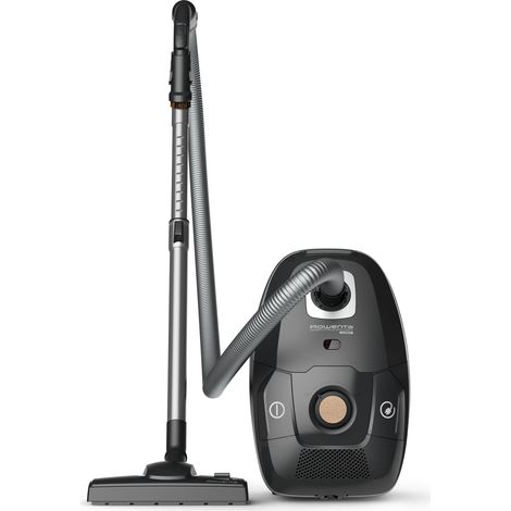 Rowenta RO6189EA Green Force Effitech, Aspirapolvere a Traino, 4,5 L, 400 W, 64 dB(A), Motore Effitech, Design Compatto, Potente, Silenzioso e Ecologico, Filtro Hepa, 6 Accessori Inclusi (1/4)