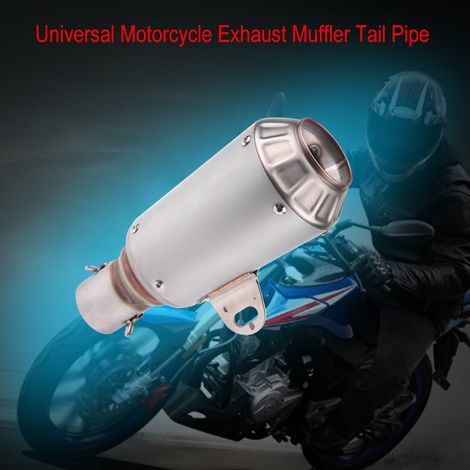 Silencieux universel moto échappement embout tube titane acier inoxydable couleur, pot d'échappement accessoire motocyclette (1/5)