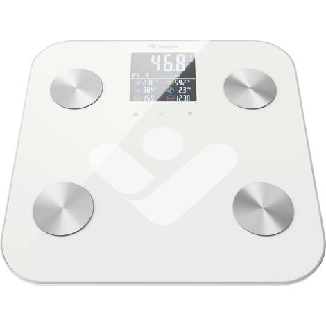 truelife FitScale W6 BT Personenwaage digital Wägebereich (max.)=180 kg Weiß, Grau Mit Bluetooth (1/4)