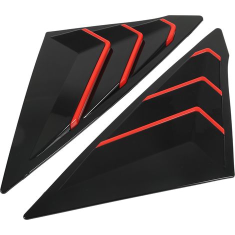 Kit de stores latéraux arrière en deux parties pour Honda Civic 11e génération 2021-2022, pièces de rechange résistantes à l'usure, noir. (1/5)