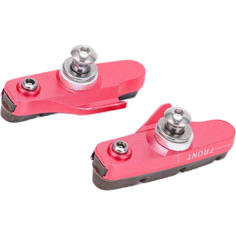 Patins de frein de vélo CANSUCC (lot de 2), patins V-brake professionnels pour VTT et vélo de route, rouges (1/5)