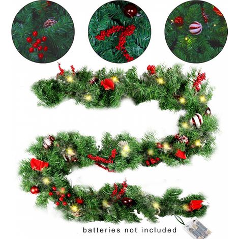 Couronne de Noël à LED pieds polyvalente avec lumières chaud 6 blanc (1/4)