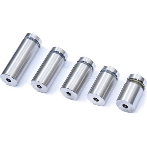 Abstandshalter Glas Halterung Schilderbefestigung Wandabstand Edelstahl 20 mm (1/5)