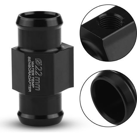 Adaptateur capteur température d'eau pour moto, raccord tuyau 22mm, sonde jauge température moteur (1/5)