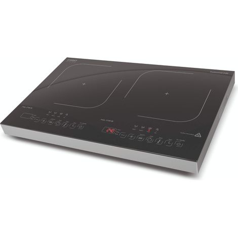 CASO ProGourmet 3500 - Piastra a induzione doppia mobile, 3500 W Powersharing, 60-240 °C, 4 funzioni, timer 180 min, pentole fino a 24 cm, vetro ceramica (1/5)