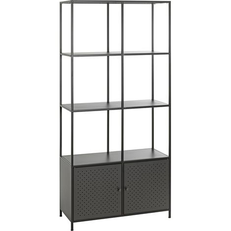 Étagère en métal Noir 37 x 80 x 176 cm (1/4)