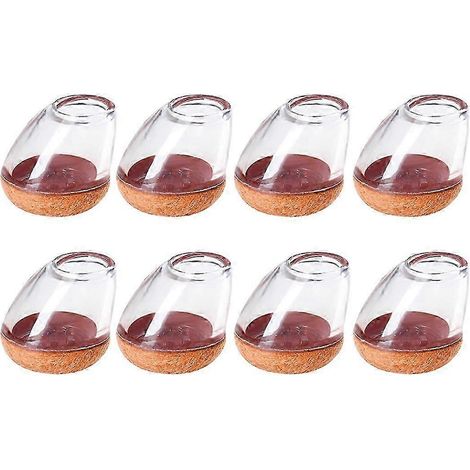 Embouts de pieds de chaise monoblocs inclinés, recouverts de feutre pour une protection antidérapante et résistante à l'usure, afin d'éviter les rayures sur le sol. (1/5)