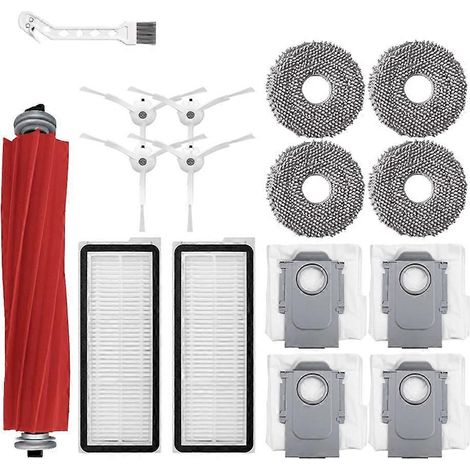 Ersatzteile für Roborock Qrevo Pro / Qrevo MaxV / Qrevo S Saugroboter: HEPA-Filter, Hauptseitenbürste
