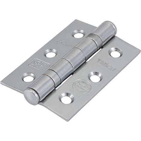 TIMCO Ball Bearing Hinges Grade 7 Steel Polished Chrome - 76 x 51 x 2.2