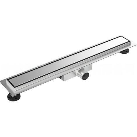 Caniveau Douche 60 cm, Panneau 2 en 1, avec 360° Siphon et Filtre, drain de plancher de douche en acier inoxydable 304 (1/5)