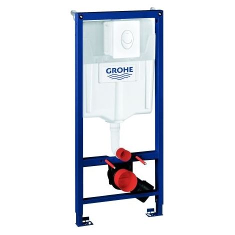 Grohe – Cuvette pour WC suspendu – Longueur 1,13 m – Commande Skate Air blanc alpin – Montage vertical – Élément Rapid SL 3-en-1 (1/10)
