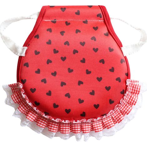 Protection dorsale rouge pour poules (selle) — Ensemble de protection 2 pièces Convient aux poules : Protection et récupération des plumes Convient à la volaille (imperméable) (1/3)