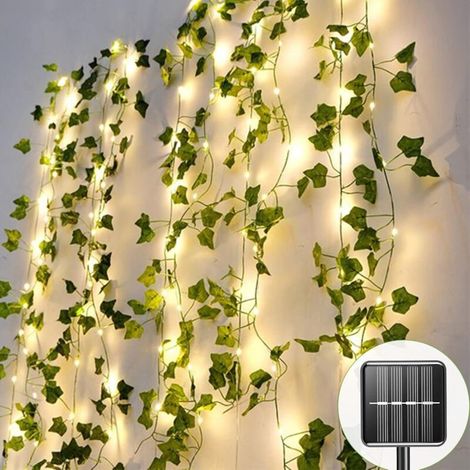 Outdoor Solar Lights, Artificial Ivy Solar Lights, Waterproof Garden Lights, 100 LED Solar Lights, 10m (1/5)
