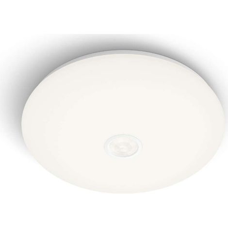 Philips - Luminaria LED de techo, diámetro 32 cm, 4000 K, 16 W, con sensor, blanco 929003195901 (1/4)