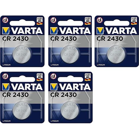 .1 pile Varta CR 2430.
.
.
.
.