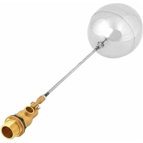Robinet à flotteur G3/4 – Acier inoxydable et laiton – Régulation niveau eau – Compatible systèmes d'eau, pétrole et gaz - 34Boule (1/4)