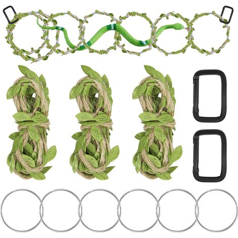 Jouets d'enrichissement pour Serpents, Anneaux d'escalade pour Petits Serpents, Anneaux d'enrichissement pour Royal, Accessoires d'escalade pour Terrarium, Dragon Barbu, caméléon, Iguane (1/5)