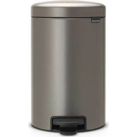 BRABANTIA Poubelle 12 L Platinium - New Icon (1/5)