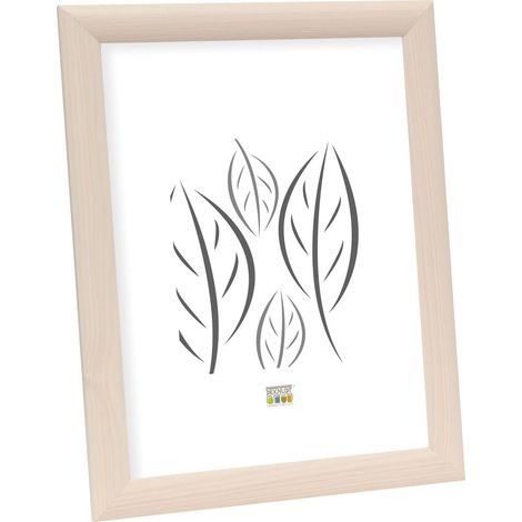 Cadre Bois Couleur Blanc Photo 40x60cm S40CL1 (1/4)