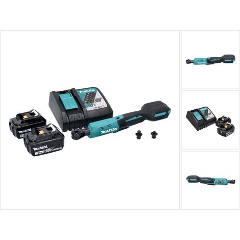 Avvitatore a cricchetto a batteria Makita DWR 180 RF 18 V 47,5 Nm 1/4" 3/8" + 2x batteria ricaricabile 3,0 Ah + caricabatterie