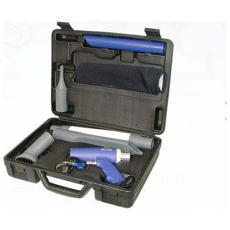 Lacme – Pistolet aspirateur pneumatique composite 2 en 1 – Bec fin 150mm – Clapet réversible aspiration/soufflage – Corps composite léger