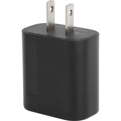 Chargeur rapide KUULAA pour bloc de charge rapide 18 W, adaptateur de charge à port unique de type C, noir, prise américaine 110-240 V (1/5)