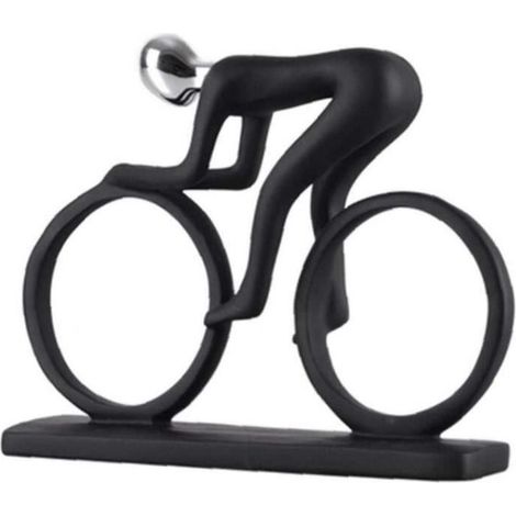 Statue - Harz - Radfahrer - 21x3x18cm - Innenraumdekoration - Zeitgenössischer Stil (1/4)