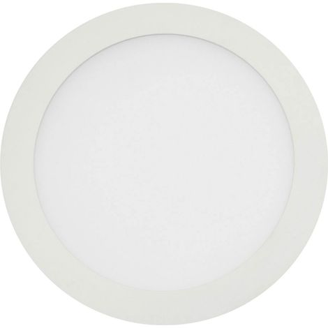 Plafonnier LED - 12 W - Blanc chaud ( 3000 K) - Plafonnier rond plat - Blanc chaud 15 Watt Blanc chaud (1/4)