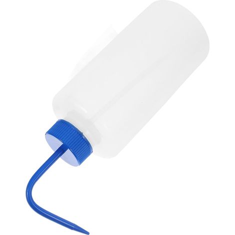 Flacon Souple de Nettoyage 1000ml en Plastique Transparent Col Incurvé et Bec Étroit et Plantes, Facile à Utiliser en Laboratoire ou Jardin (1/5)