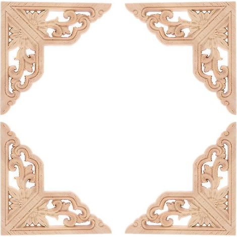 4 appliques en bois (1/3)