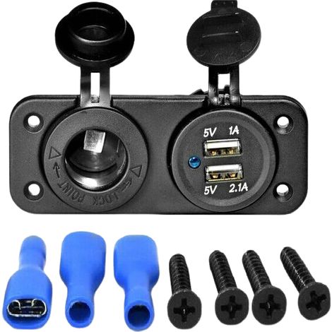 DOLASO Dual USB Auto Auto Allume-zigarette Buchse Splitter 12V Ladegerät Power Adapter Outlet (1/4)