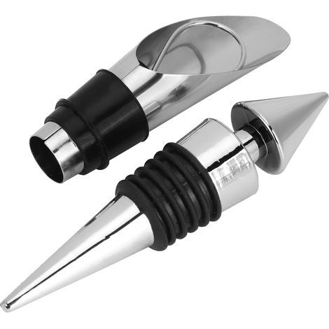 Ensemble de 5 pièces pour ouverture de bouteilles de vin, accessoires et outils cadeaux, kit déco avec tire-bouchon pour fêtes et réceptions. (1/5)