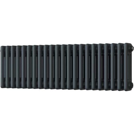 Alpha - Anthracite Column Radiator H300mm x W999mm 3 Column