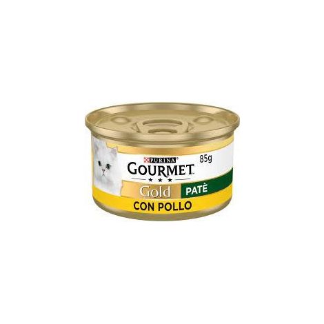 Purina Cat Gourmet Gold Patè con Pollo - Purina Cat Gourmet Gold Patè con Pollo - Lattina Da 85 Gr