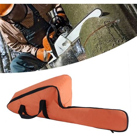 Sac de transport étanche pour tronçonneuse, housse de protection portable orange Oxford. (1/5)