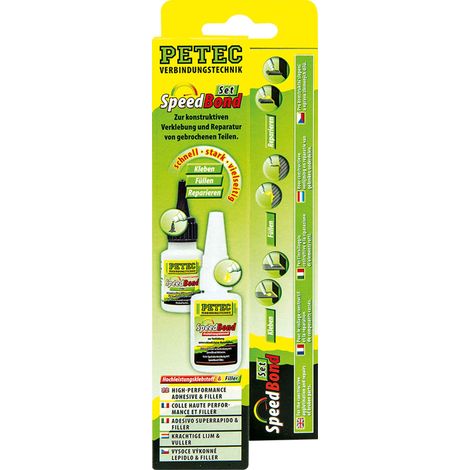Petec SpeedBond Hochleistungsklebstoff 20 g & Filler 30 g Set (1/5)