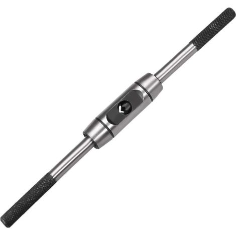 Left Handed Tap Holder, Adjustable Tap Wrench Handle for Metric M6-M14 Tap, Countersink, Thread Cutting Tool, Die Cast Body (1/5)